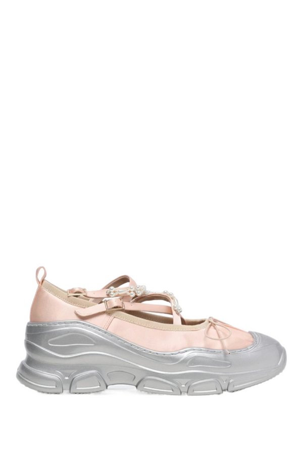Ballet Sneakers - Pink/Silver