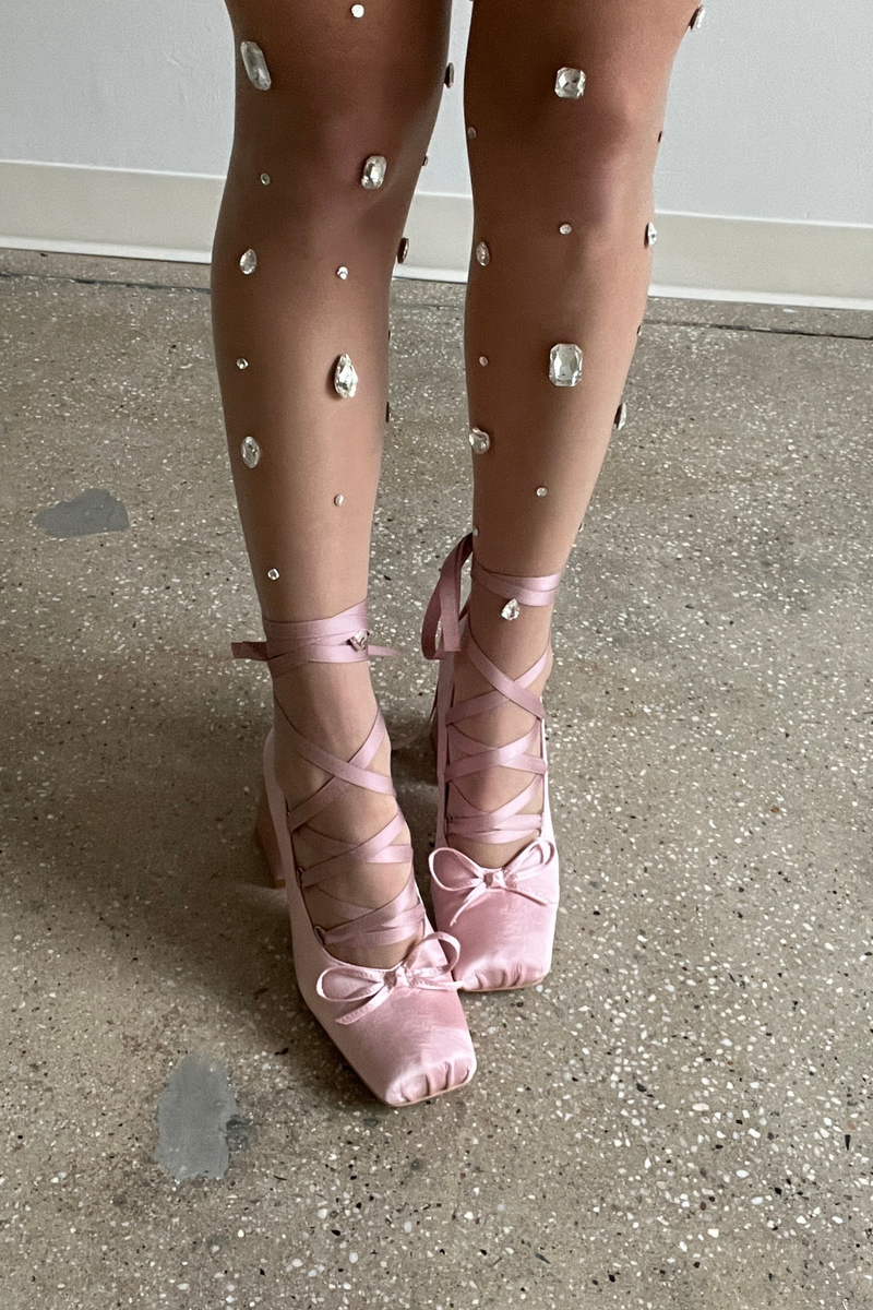 Crystal Castles Tights - Nude