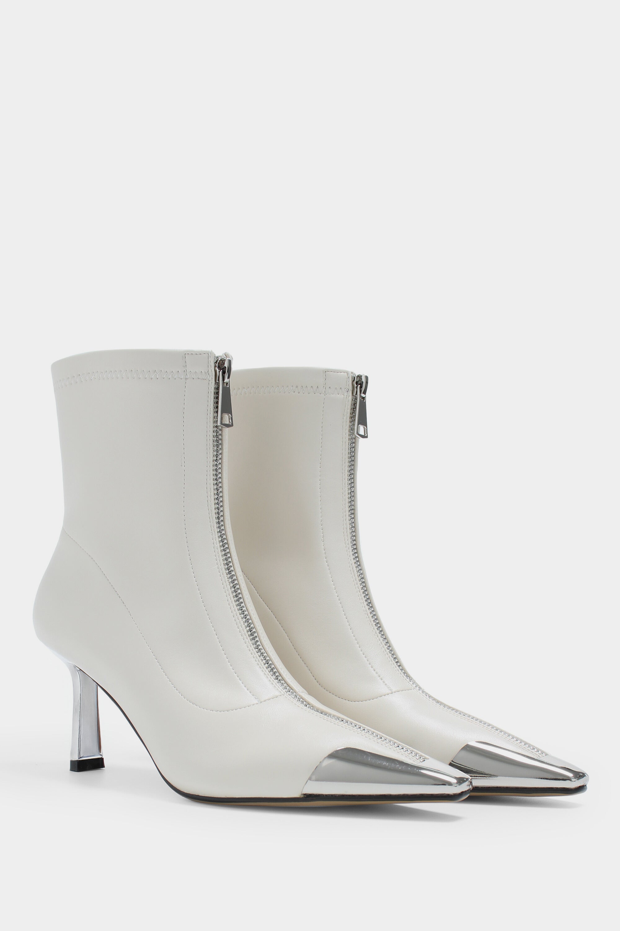 Nina Gogo Booties - White