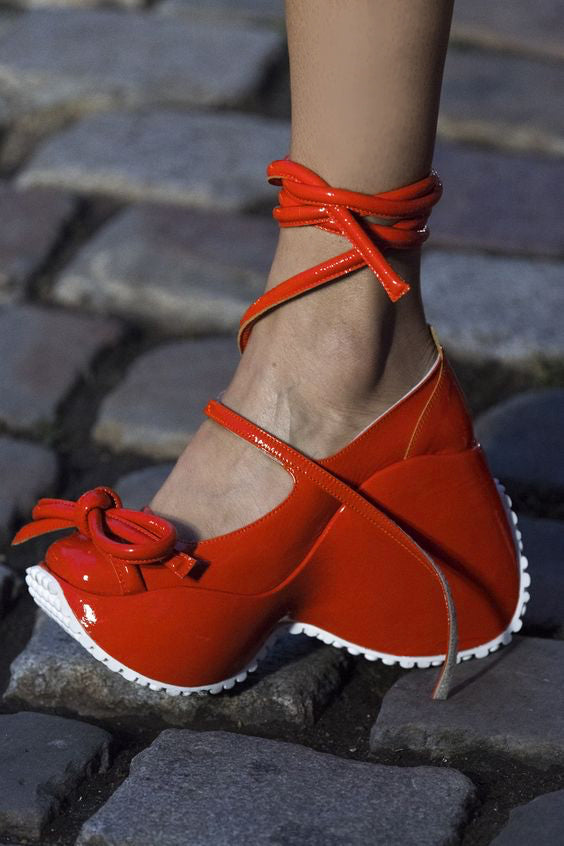 Paola Platforms - Sporty Red