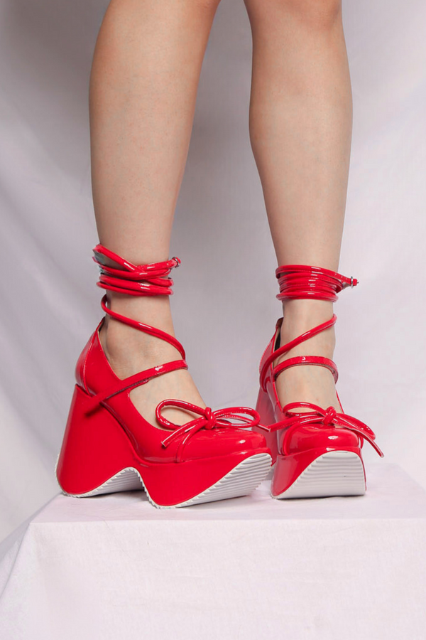 Paola Platforms - Sporty Red