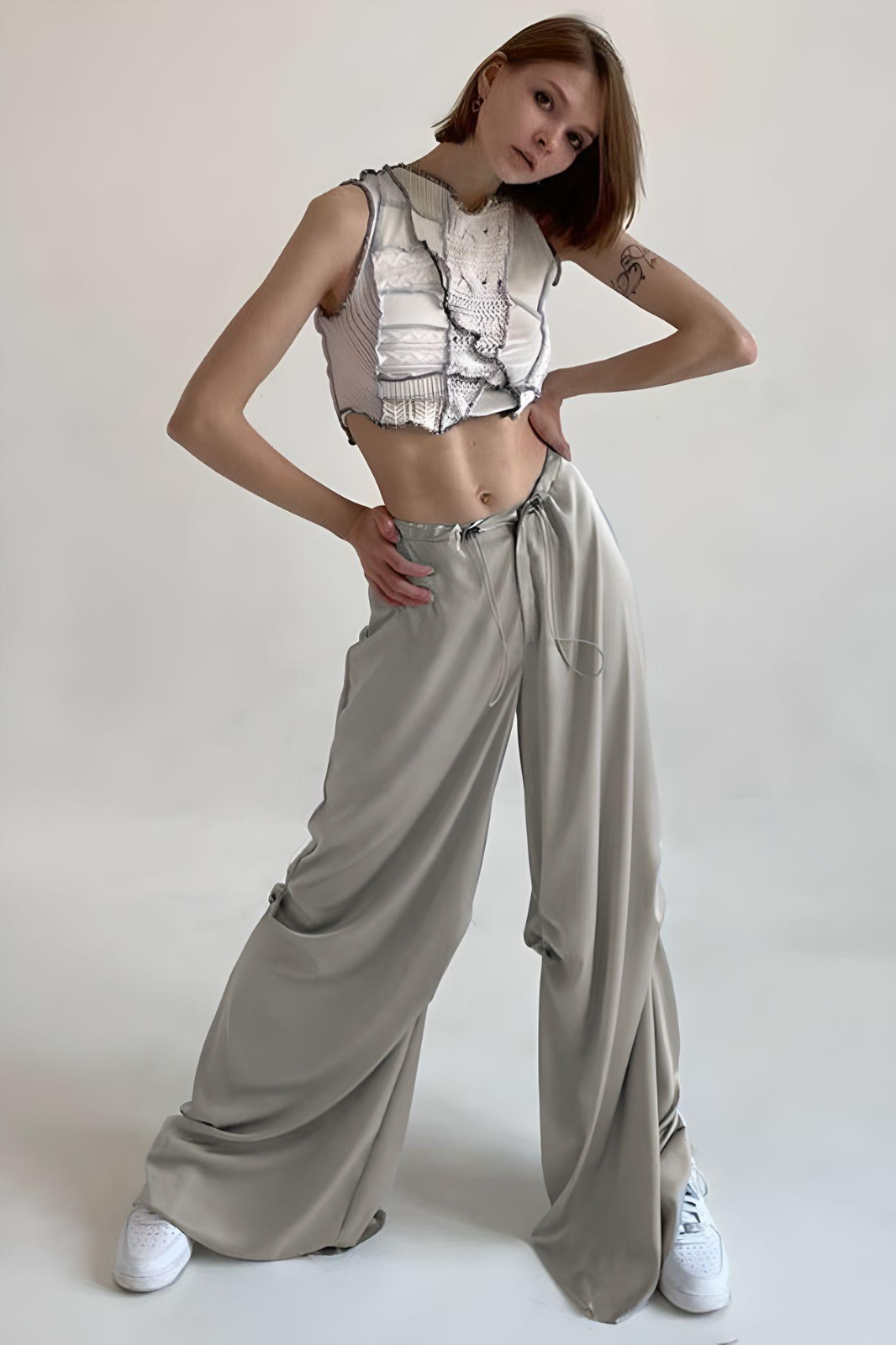 Silver Full Sequined Women Wide Leg Pant Elastic Waist Bling Luxury Chic  Capris Casual Gold Long Pant Female Club Casual Style - Pants & Capris -  AliExpress