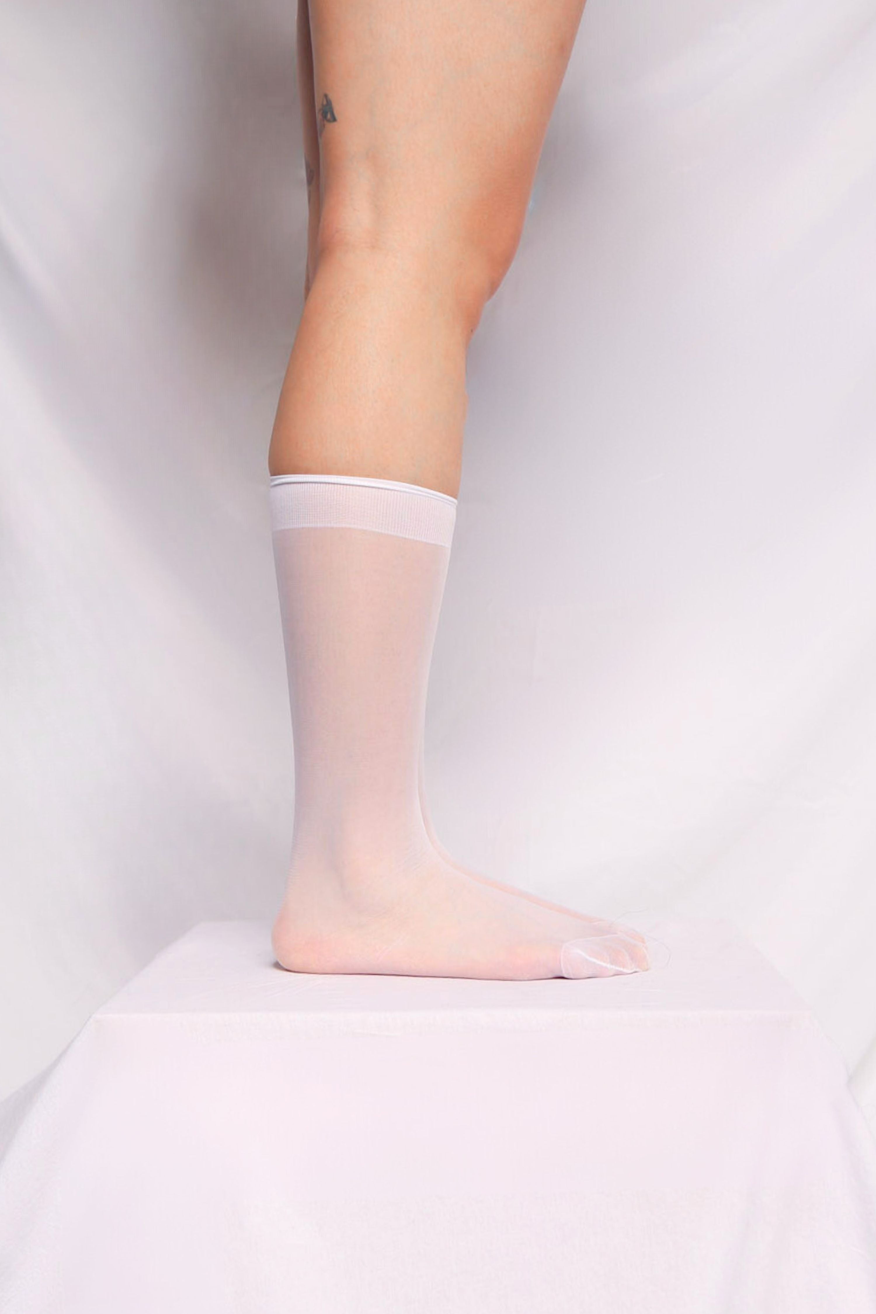 Skinny Socks - White