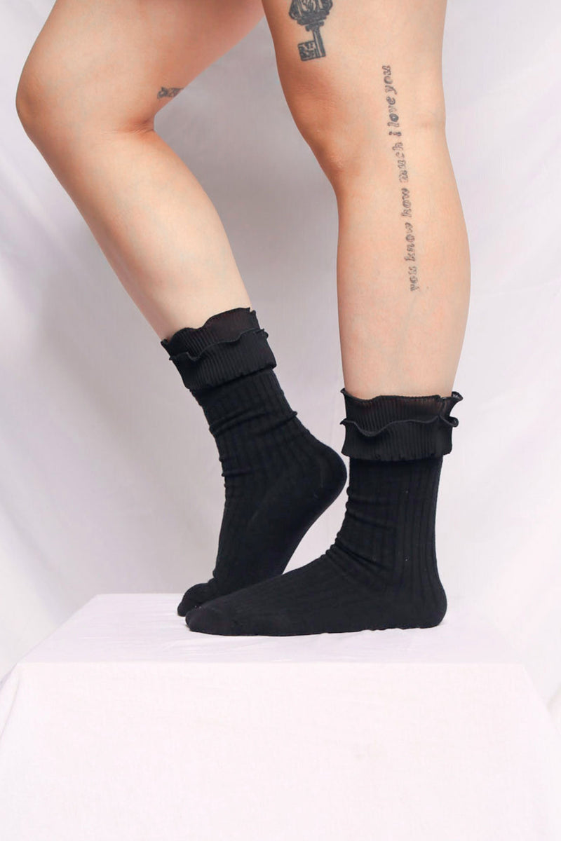 Tulip Socks - Black