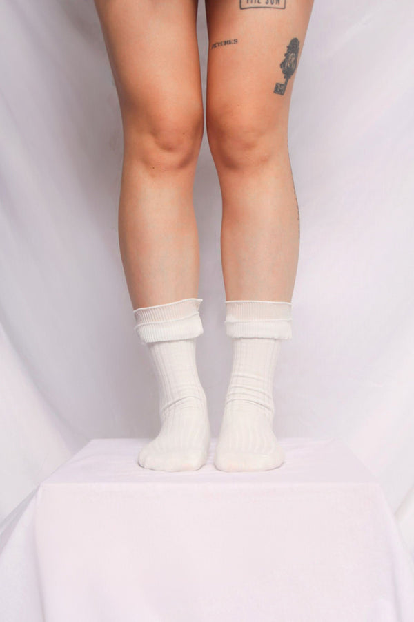 Tulip Socks - White